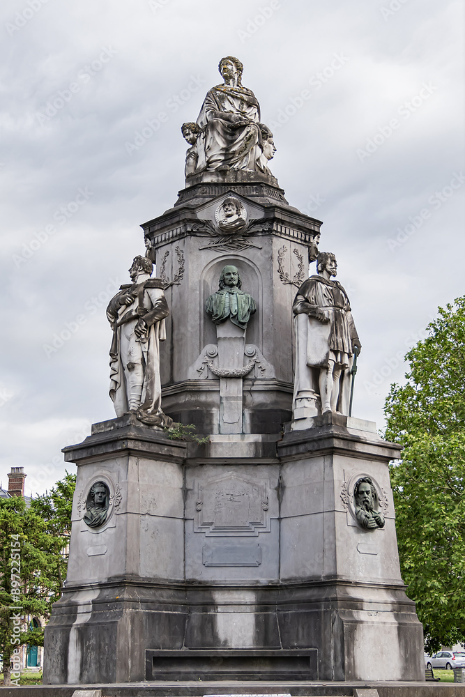 Wall mural monument of picardy illustrations (monument des illustrations picardes) (1879). amiens, france.