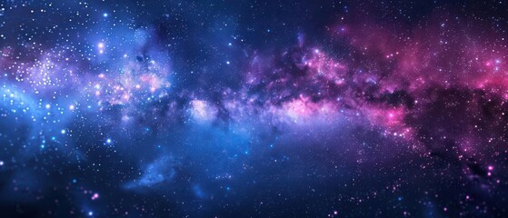 a vast galaxy filled with stars focus on the expanse and cosmic elements