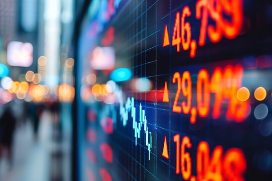 A detailed close-up of a wall covered with numbers, showcasing a numerical pattern, High volume trading days during major economic events timeline, AI Generated