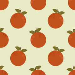 Orange vector ilustration seamless patern.Great for textile,fabric,wrapping paper,and any print.
