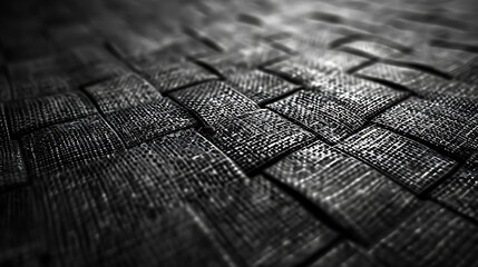 a black and white photo of a wooden floor