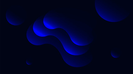 Modern abstract gradient dark navy blue site background