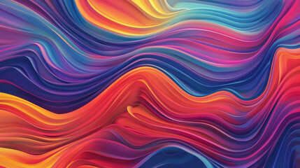 Obraz premium Abstract colorful wave pattern with vibrant