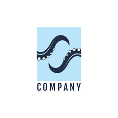 Octopus logo design idea with creative abstract concept