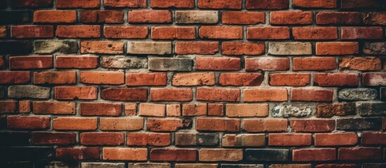 Obraz premium Close-up of a Brick Wall with Rich Colors