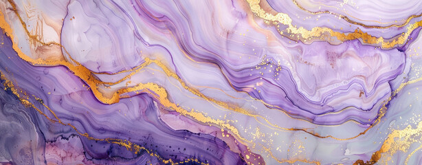 Purple and Gold Colors Marble Background