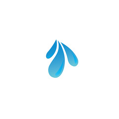 Water splash drop logo flat vector design