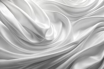 Obraz premium White Fabric Drape Abstract Background.