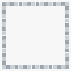 Frame with with pink freehand doodles. Background for trendy design with basic shapes.