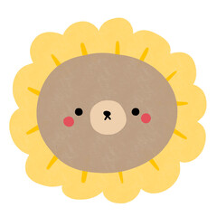 Cute Bear Flower Cartoon illustration Cute Bear Cartoon Head Bear Cartoon Bear Drawing Cartoon Kawaii Bear