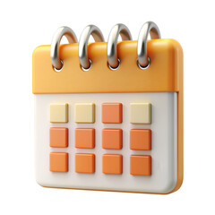 3d calendar reminder date schedule icon