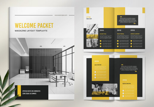 Client Welcome Packet Magazine Layout