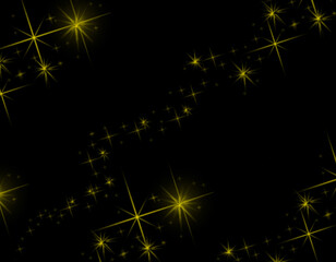 Fototapeta premium New Year's Eve background with gold sequins on a black background