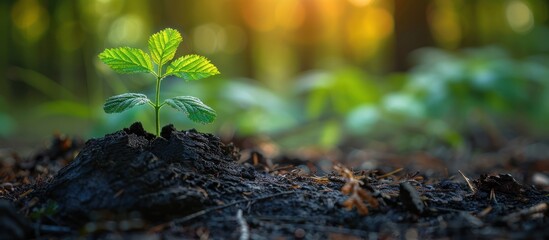 New Life Emerging from Burnt Soil