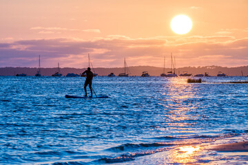 Coucher de soleil sur le Bassin d'Arcachon