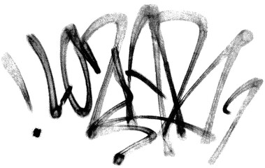 Spray Painted Graffiti icon Sprayed isolated with a white background, graffiti symbol Vector illustration.
