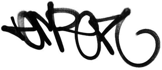 Spray Painted Graffiti icon Sprayed isolated with a white background, graffiti symbol Vector illustration.
