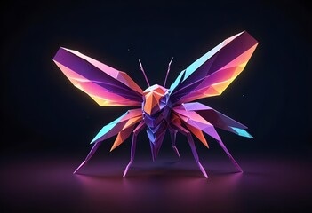 polygonal bee - generative ai