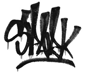 Spray Painted Graffiti icon Sprayed isolated with a white background, graffiti symbol Vector illustration.
