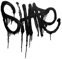 Spray Painted Graffiti icon Sprayed isolated with a white background, graffiti symbol Vector illustration.
