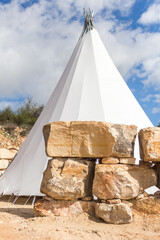 a wigwam in the mountainous area of Cyprus.. © Alla