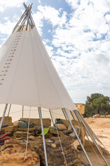 a wigwam in the mountainous area of Cyprus.. © Alla