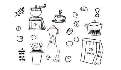 コーヒーのセット