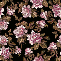 seamless pattern with flowers