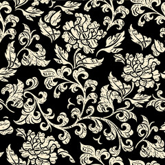black and white seamless pattern