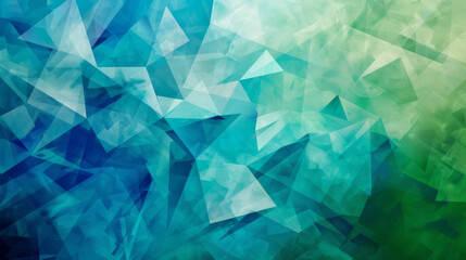 Obraz premium Abstract Blue and Green Background, Generative AI Illustration