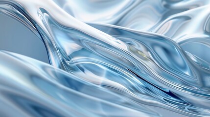 Captivating liquid surface with dynamic blue waves, ideal for digital creative projects