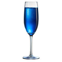 Blue wine glass