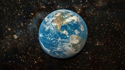 Naklejka premium Stunning View of Planet Earth from Outer Space