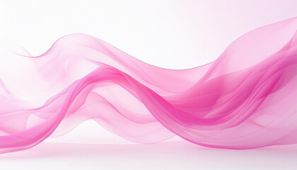 Pink abstract art in form of a veil