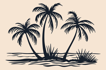 Laser Cut Beach  Vector Cut File