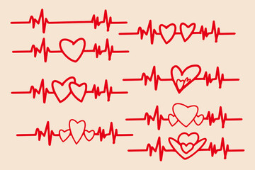 heart heartbeat vector