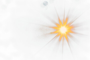 Transparent Sunlight special lens flashlight effect,Special design of sunlight or light effect