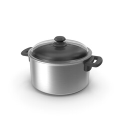 Realistic 3D Cooking Pan PNG Images | High-Quality Pan Modeling Illustrations | Detailed Kitchenware and Culinary Art