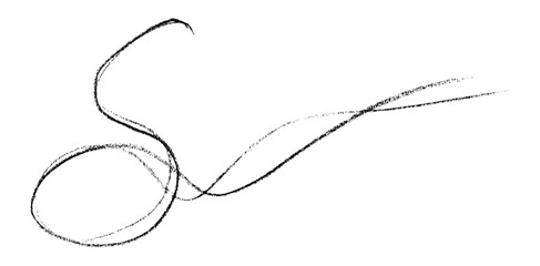 Black pencil strokes in simple style, isolated on transparent background.