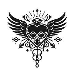 Fototapeta premium black tattoo design
