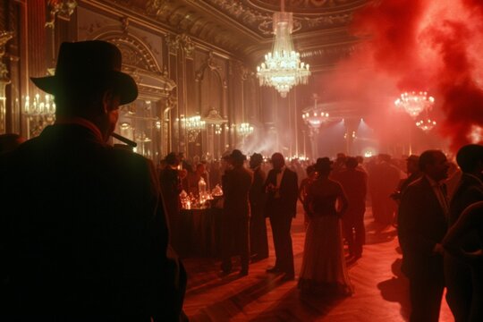 Mysterious Man in a Ballroom.