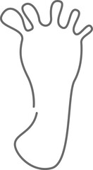 Human Footprint Doodle