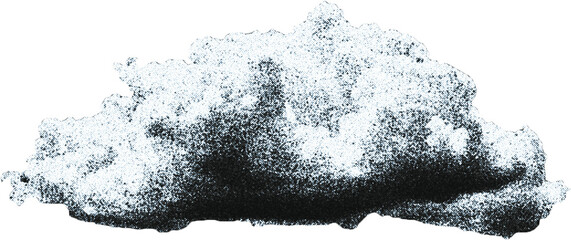 Cutouts of clouds in the sky