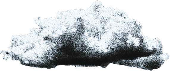 Cutouts of clouds in the sky