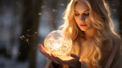 Naklejka premium Captivating christmas magic spreading joy and wonder during the festive holiday season