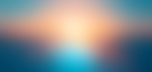 Obraz premium A serene, dreamy seascape with soft pastel hues reflecting on calm waters at sunset.