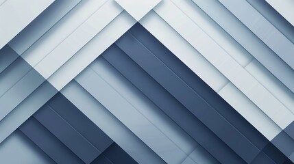Fototapeta premium Abstract geometric background forming a modern design with diagonal shapes in shades of blue and white