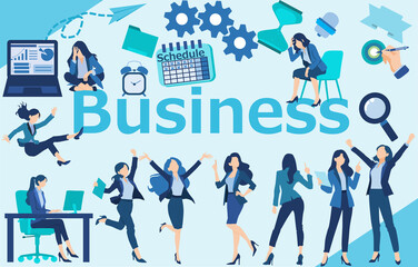 ビジネスの壁紙イラスト(アイキャッチ・サムネ)