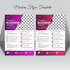 Creative flyer template for business