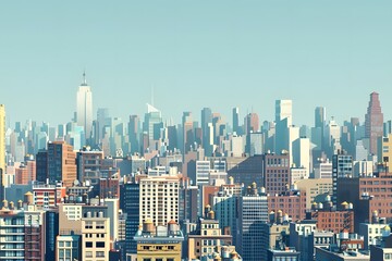 Fototapeta premium A View of the Cityscape